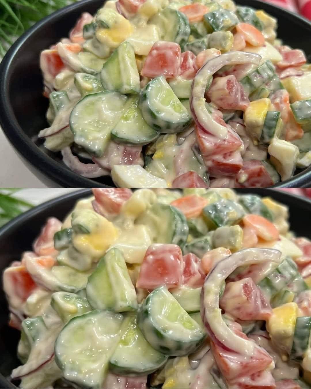 Creamy Cucumber Salad Recipe