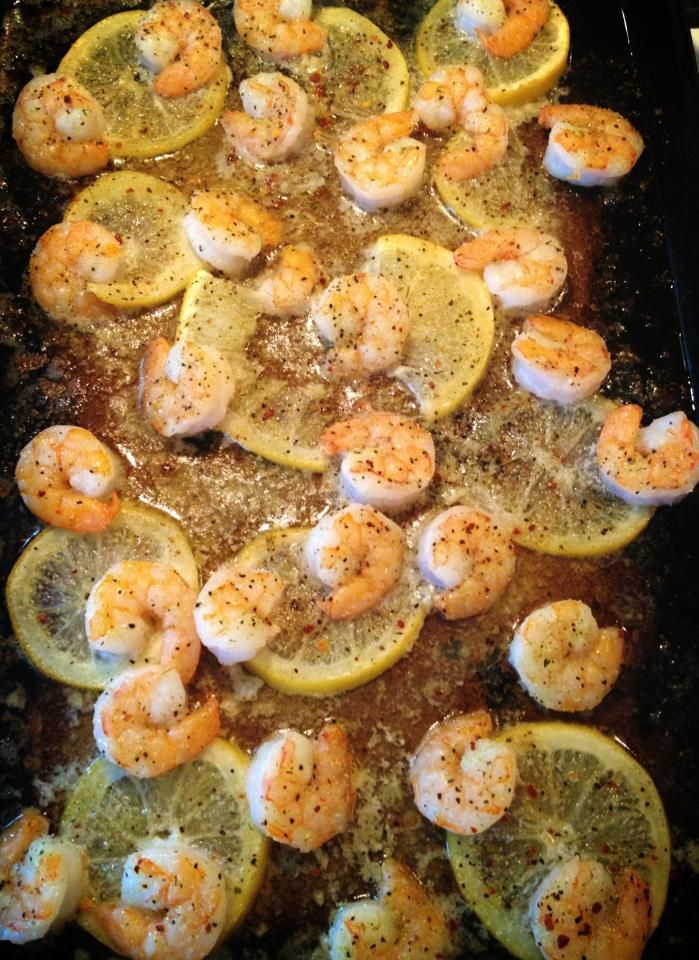 Simple Lemon Butter Baked Shrimp