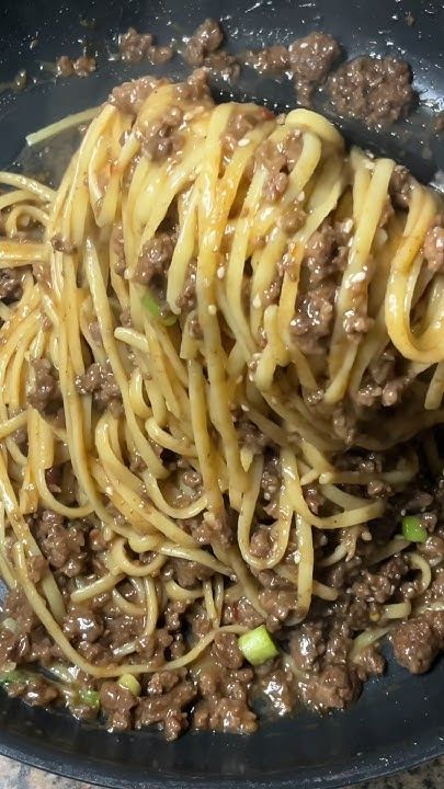 Mongolian Ground Beef Noodles