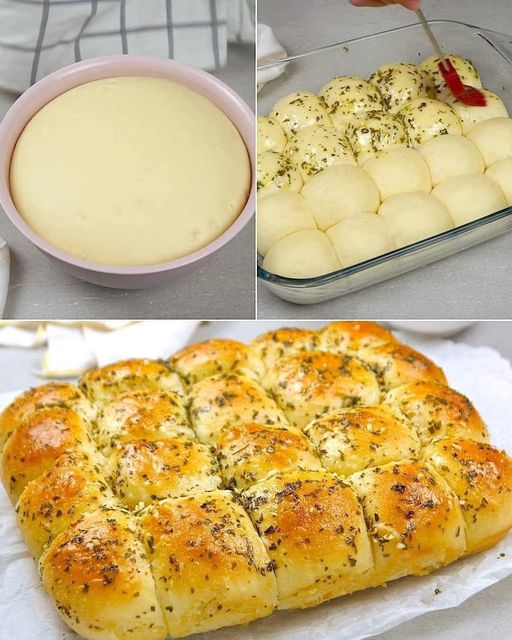 Homemade garlic buns