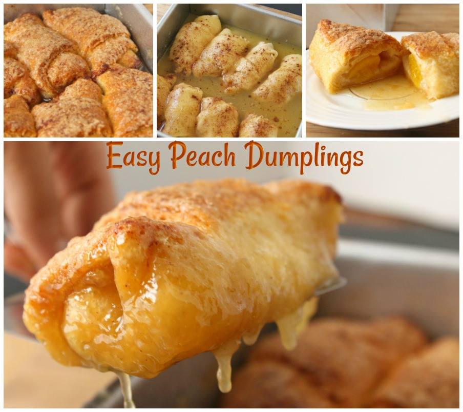 Easy Peach Dumplings