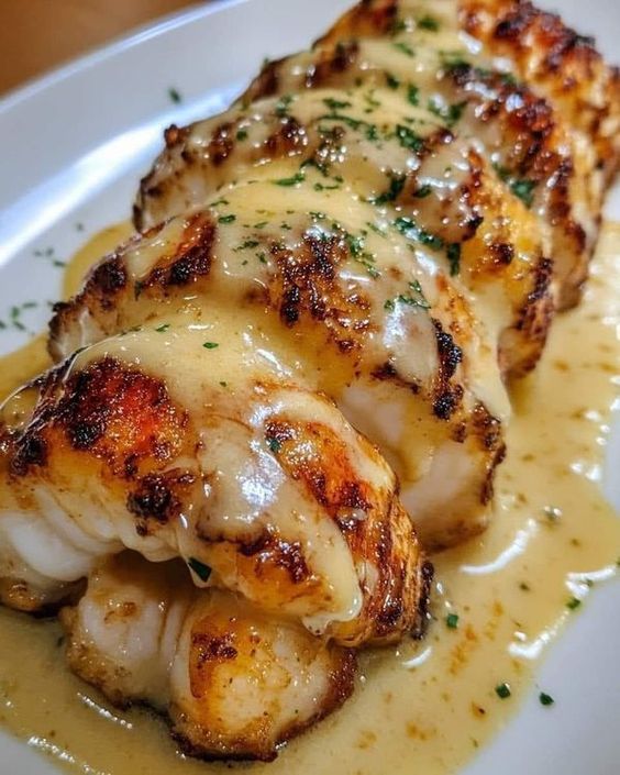 Creamy Garlic Butter Lobster Tails