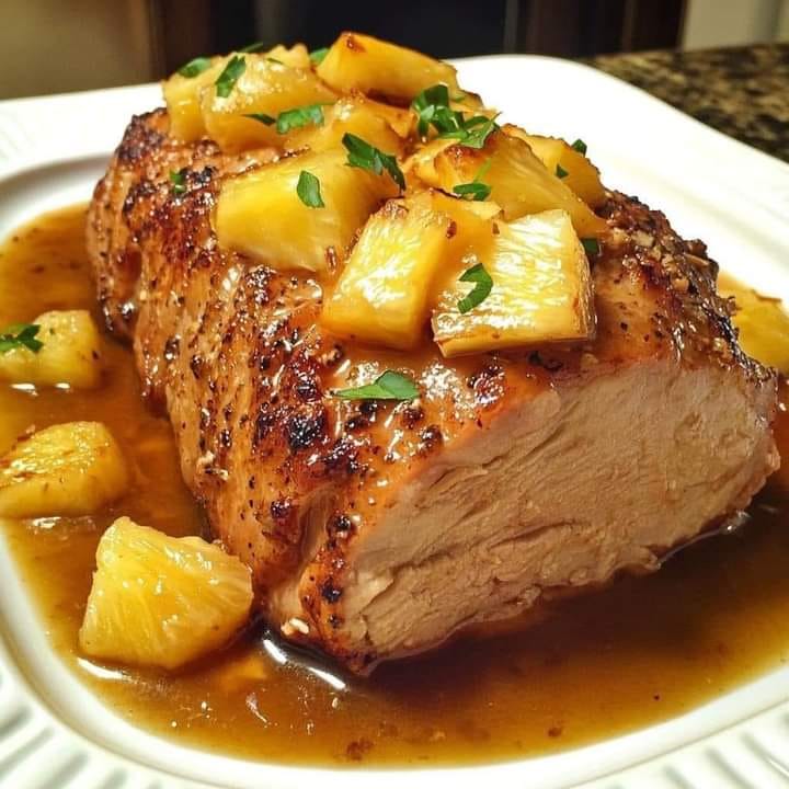 Slow Cooker Pineapple Pork