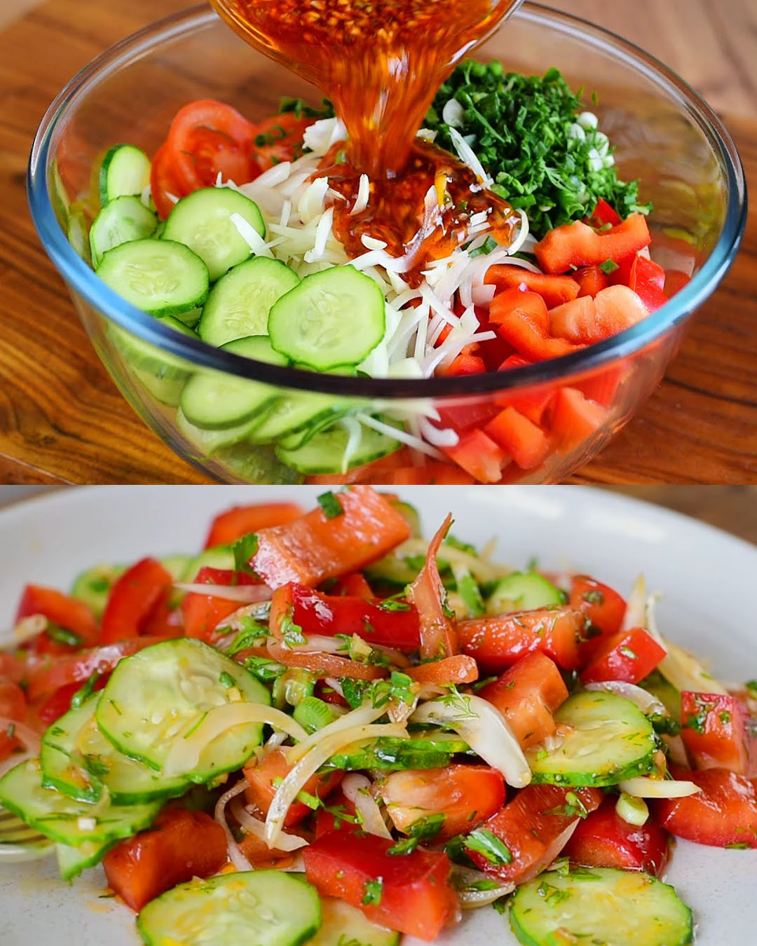 Flavorful Cucumber and Pepper Salad