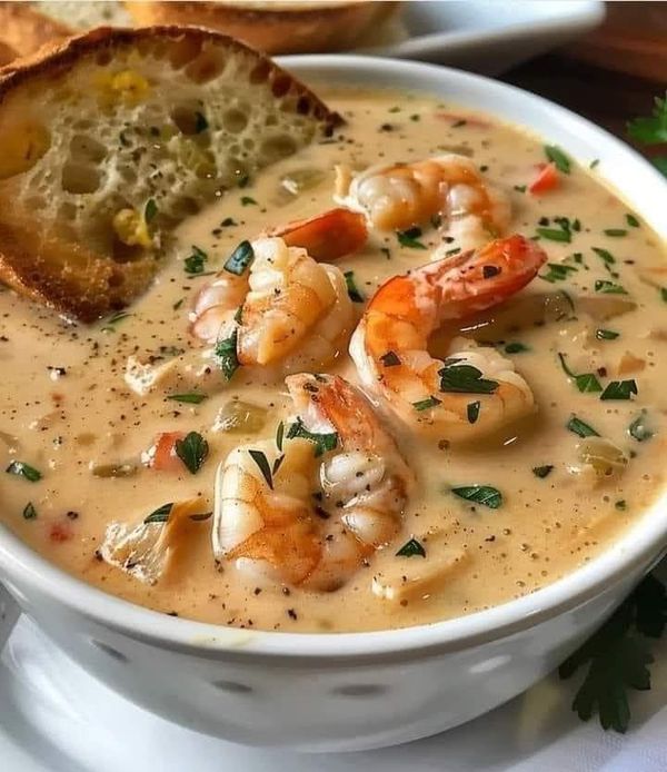 Seafood Soup With Crab And Shrimp