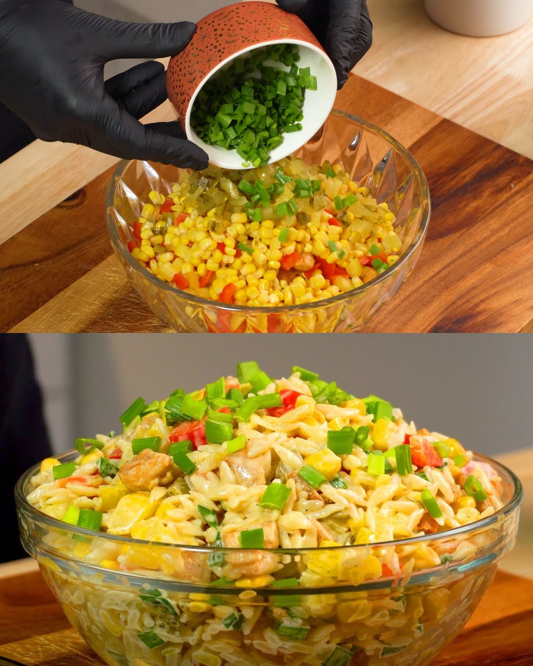 Creamy Chicken Orzo Salad with Honey Mustard Dressing